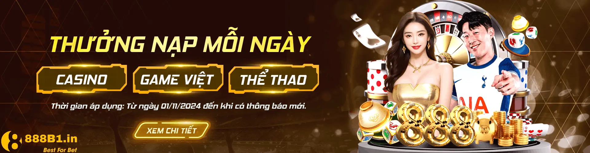 888B thưởng nạp mỗi ngày